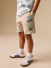 Stone Short Sleeve T-Shirt and Shorts Set (3-16yrs)