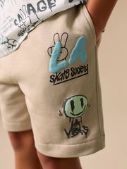 Stone Short Sleeve T-Shirt and Shorts Set (3-16yrs)
