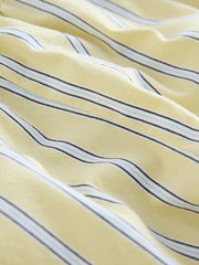 Lemon Yellow Stripe Crochet Flower Pullon Shorts (3-16yrs)