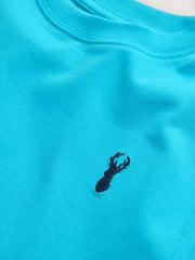 Aqua Blue Stag Regular Fit Short Sleeve T-Shirt (3-16yrs)