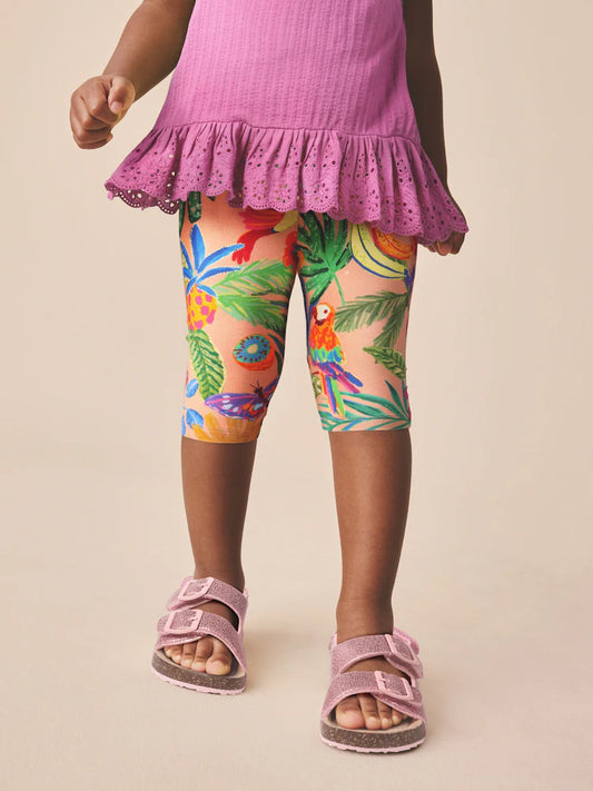Pink Fruit Print Crop Leggings (3mths-7yrs)
