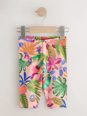 Pink Fruit Print Crop Leggings (3mths-7yrs)