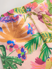 Pink Fruit Print Crop Leggings (3mths-7yrs)