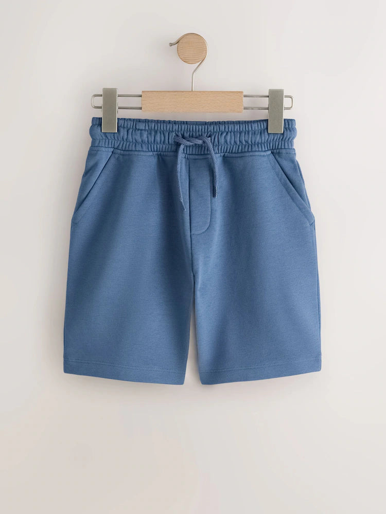 Mid Blue Regular Fit Basic Shorts (3-16yrs)