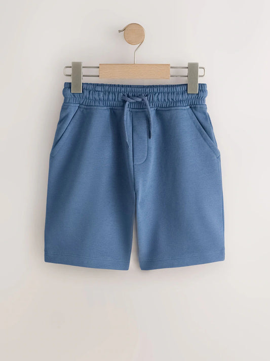 Mid Blue Regular Fit Basic Shorts (3-16yrs)