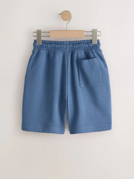 Mid Blue Regular Fit Basic Shorts (3-16yrs)
