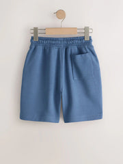 Mid Blue Regular Fit Basic Shorts (3-16yrs)