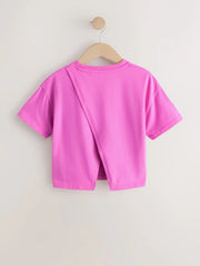 Pink Rainbow Sequin Heart T-Shirt (3-16yrs)