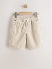 Ecru Pull On Cord Shorts (3-16yrs)