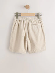 Ecru Pull On Cord Shorts (3-16yrs)