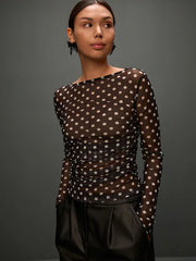 Black Polka Dot Camille Pissarro Licensed By Apoch Floral