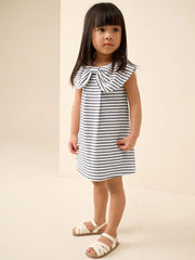 Monochrome Bow Collar Dress (3mths-7yrs)