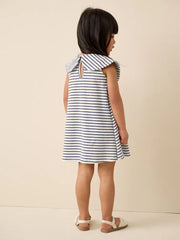 Monochrome Bow Collar Dress (3mths-7yrs)