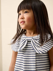 Monochrome Bow Collar Dress (3mths-7yrs)