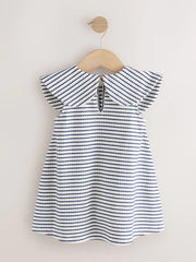 Monochrome Bow Collar Dress (3mths-7yrs)