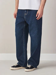 Dark Blue Baggy Fit Jeans