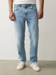 Light Blue Slim Fit Authentic Stretch Denim Jeans
