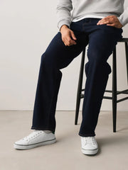 White Canvas Stripe Smart Casual Trainers