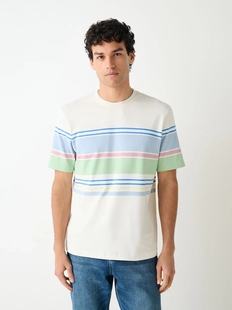 Ecru Smart Block T-Shirt