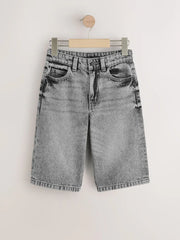 Grey Longer Line Jorts (3-16yrs)