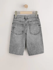 Grey Longer Line Jorts (3-16yrs)
