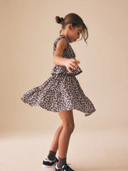 Animal Print Top And Skirt Set (3-16yrs)