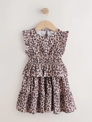 Animal Print Top And Skirt Set (3-16yrs)
