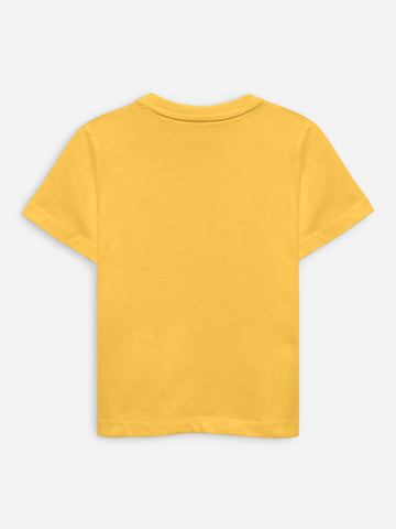 Yellow 'Jeep'' Printed Casual T-Shirt Brumano Pakistan