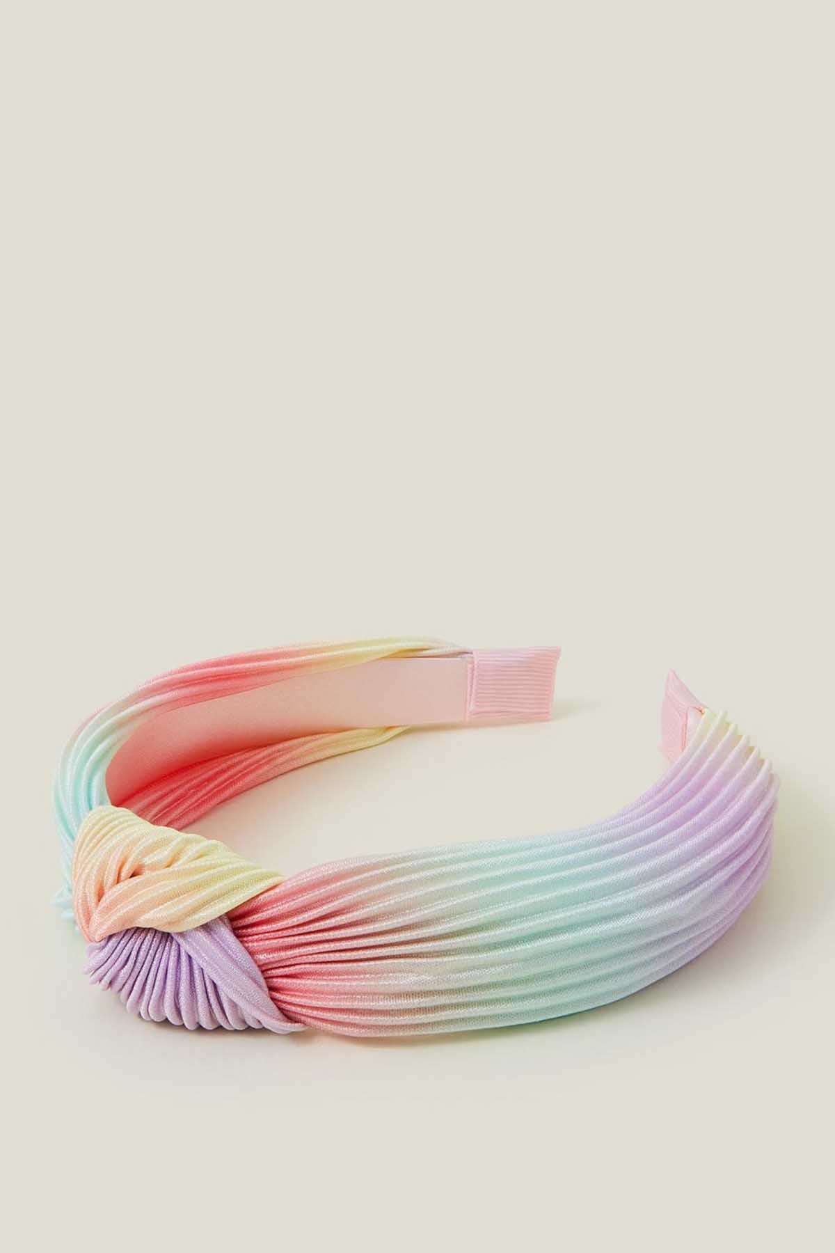 Girls Ombre Plisse Knot Headband
