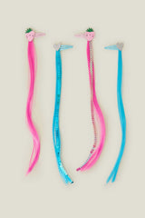 4-Pack Girls Strawberry Faux Hair Clips4 X STRAWBERRY FAKE HAIR