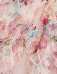 ROMA PRINT RUFFLE DRESS