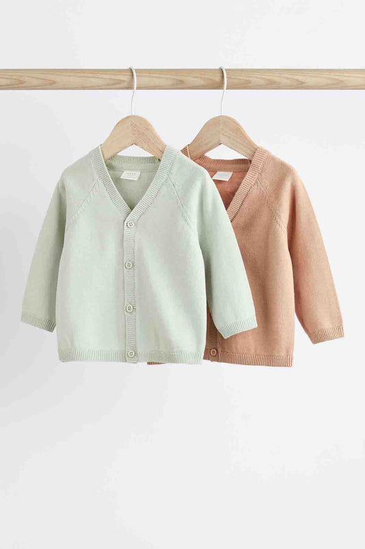 Rust Brown/Sage Green Baby 100% Cotton Knitted Cardigans 2 Pack | Sweaters | next, <p>Rust Brown/Sage Green Baby 100% Cotton Knitted Cardigans 2 Pack</p>. We delivery across Pakistan