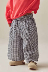 Black/White Wide Leg Trousers