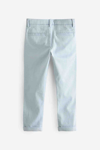 Blue Skinny Fit Stretch Chino Trousers