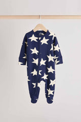 Navy Star Sleepsuits 3 Pack