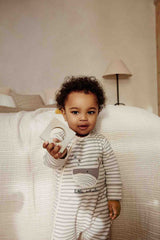 Grey Whale Baby 2 Way Zip 100% Cotton Sleepsuits 3 Pack