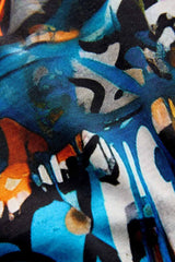 Black Graffiti Controller Short Sleeve All Over Print 100% Cotton Regular Fit T-Shirt