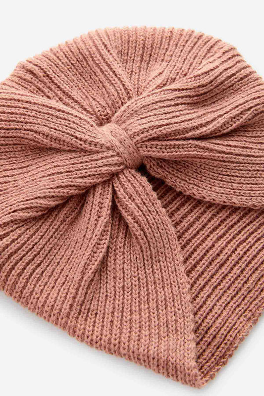 Pink Baby Knitted Turban Hat