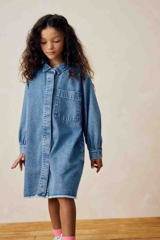 Blue Denim Shirt Dress