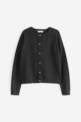 Black Button-Up Cardigan