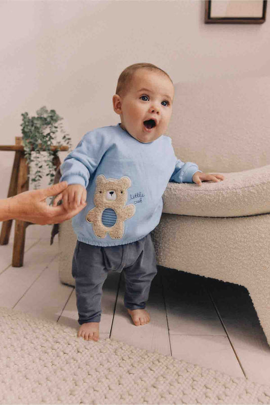 Blue Bear Baby 100% Cotton Sweatshirt And Leggings Set 2 Piece | Sets | next, <p>Blue Bear Baby 100% Cotton Sweatshirt And Leggings Set 2 Piece</p>. We delivery across Pakistan