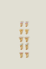 10-Pack Girls Fruit Clip-On Earrings