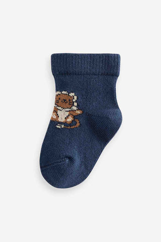 Navy Baby Socks 5 Pack