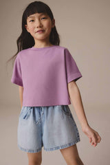Purple Boxy T-Shirt