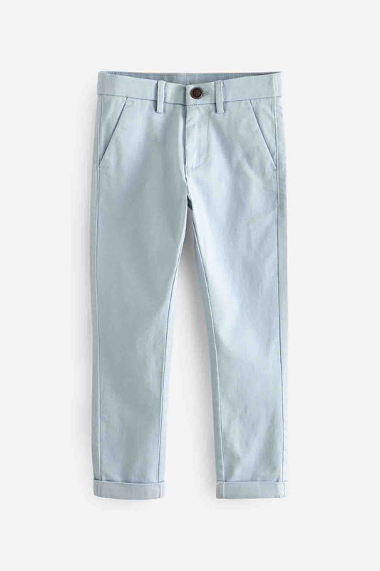 Blue Skinny Fit Stretch Chino Trousers