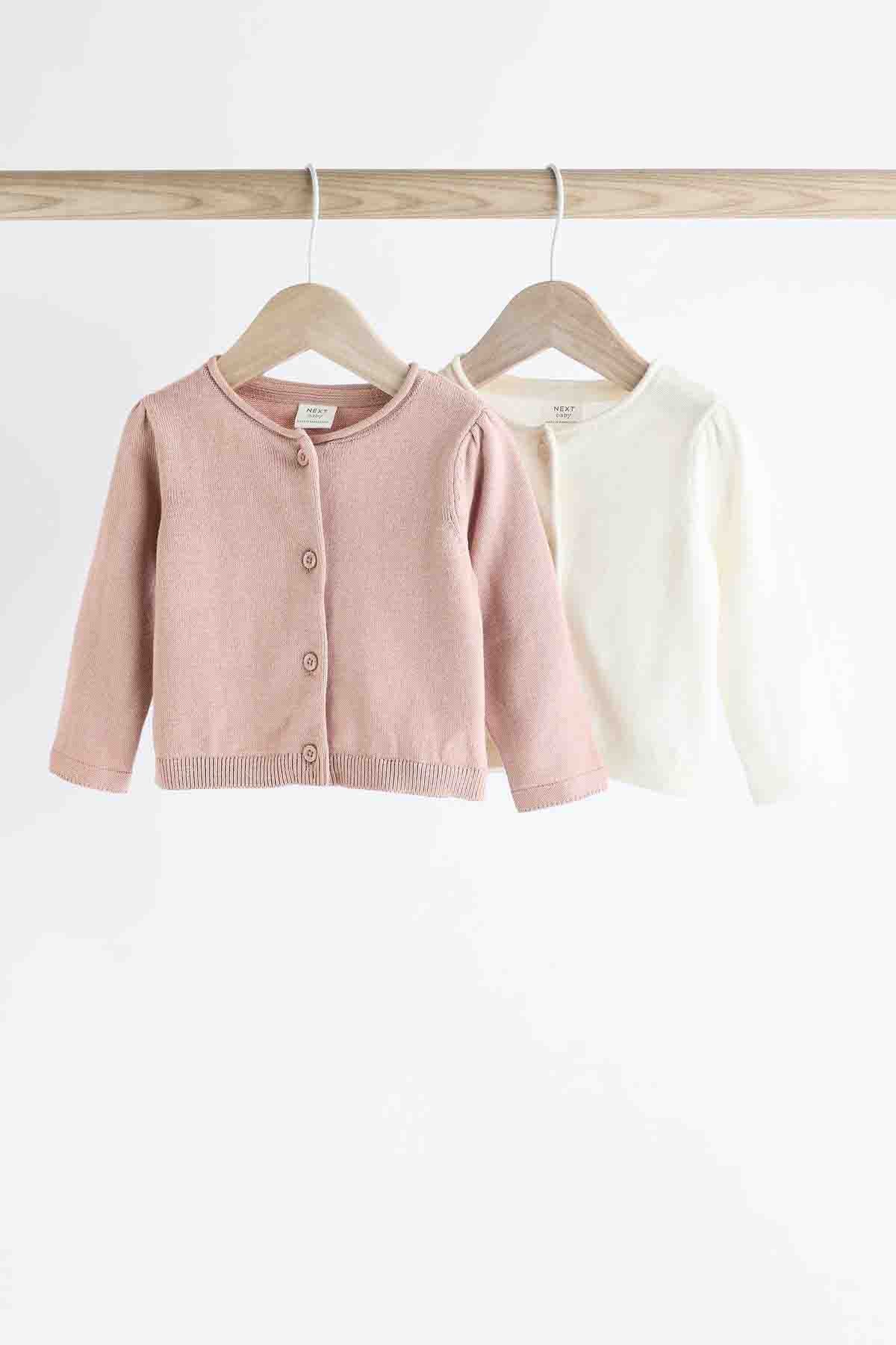 Pink/White 100% Cotton Knitted Baby Cardigans | Sweaters | next, <p>Pink/White 100% Cotton Knitted Baby Cardigans</p>. We delivery across Pakistan