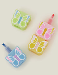 4-Pack Girls Butterfly Highlighters
