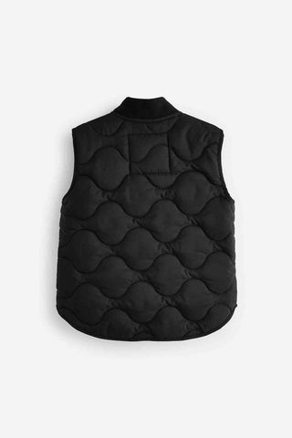 Black Quilted Gilet