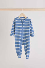 Navy Star Sleepsuits 3 Pack