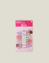 Girls 4-Pack Barbie™ Glitter Hair Clips